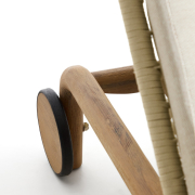 Podwójny leżak ogrodowy Alipa ecru kave home