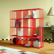 Regał modułowy Panton Wire z półką niebieski Montana