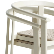 Zestaw ogrodowy Erice stół 120 cm + 4 krzesła beżowy Kave Home