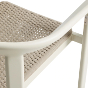 Zestaw ogrodowy Erice stół 120 cm + 4 krzesła beżowy Kave Home