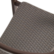 Zestaw ogrodowy Erice stół 120 cm + 4 krzesła brązowy Kave Home