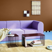 Moduł Panton Wire 34,8 × 34,8 × 34,8 cm z półką niebieski Montana