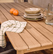 Zestaw ogrodowy Sori stół + 6 krzeseł beżowy Kave Home