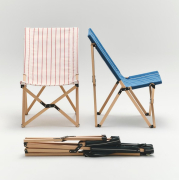 Krzesło składane Outdoor Market niebieskie HAY