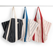 Torba piknikowa Outdoor Market beżowa w czerwone pasy HAY