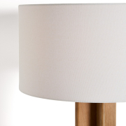 Lampa stołowa Niani drewno kauczukowe naturalne Kave home