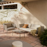 Sofa ogrodowa Zivia beżowa Kave Home