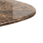 Stolik okazjonalny Pirita blat marmur - podstawa naturalny dąb kave home