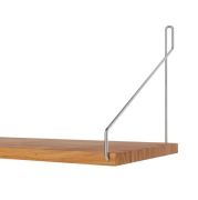 Półka Single 60 cm naturalny dąb - stalowe wsporniki Frama