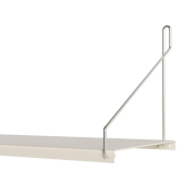 Półka Single 80 cm biała - stalowe wsporniki Frama