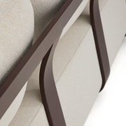 Sofa ogrodowa Tamaris 3 osobowa brązowa Kave Home