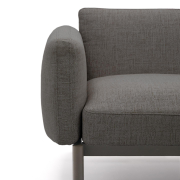 Sofa ogrodowa Sorells 2-osobowa ciemnoszara kave home