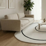 Dywan Loop Ivory okrągły 250 cm Carpet Decor