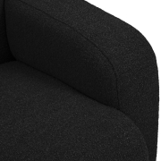 Sofa 2-osobowa Molino czarna Micadoni