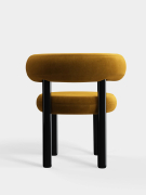 Krzesło Fat Black Steel - Gold Velvet Tom Dixon