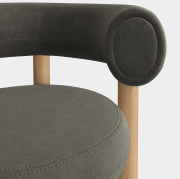 Krzesło Fat Natural Wood - Niagara Velvet Tom Dixon