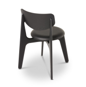 Krzesło Slab czarne, skórzane siedzisko Tom Dixon