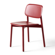 Krzesło Soft Edge 60 bordowe HAY