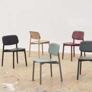Krzesło Soft Edge 60 naturalny dąb - Sense black HAY