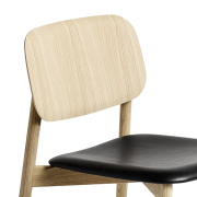 Krzesło Soft Edge 60 naturalny dąb - Sense black HAY