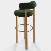 Krzesło barowe Fat Natural Wood - Forest Boucle Tom Dixon