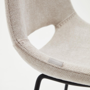 Krzesło barowe Zahara 89 cm beżowe Kave Home