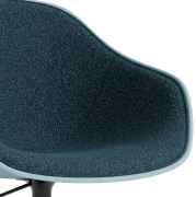 Krzesło biurowe AAC252 tapicerowane Flamiber Petrol blue - dusty blue HAY