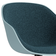 Krzesło biurowe AAC252 tapicerowane Flamiber Petrol blue - dusty blue HAY