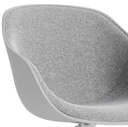 Krzesło biurowe AAC252 tapicerowane Hallingdal - concrete grey HAY
