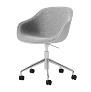 Krzesło biurowe AAC252 tapicerowane Hallingdal - concrete grey HAY