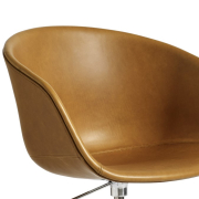 Krzesło biurowe AAC53 aluminiowa podstawa - Sense Cognac HAY
