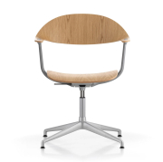 Krzesło biurowe Mynt Plywood - aluminiowe Vitra