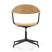 Krzesło biurowe Mynt Plywood - czarne Vitra