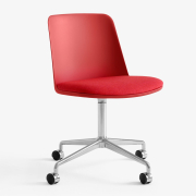 Krzesło biurowe Rely HW22 Vermillion Red - Hallingdal 680 Andtradition