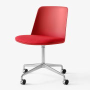 Krzesło biurowe Rely HW22 Vermillion Red - Hallingdal 680 Andtradition