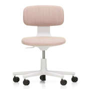 Krzesło biurowe Rookie tkanina Tress pale rose - podstawa jasnoszara Vitra