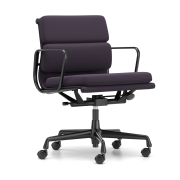 Krzesło biurowe Soft Pad EA 217 Tkanina Track Chestnut - podstawa czarna Vitra