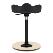Krzesło ergonomiczne Move Compact ciemnoszare, naturalne drewno Varier