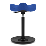 Krzesło ergonomiczne Move Compact niebieskie, czarne drewno Varier