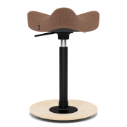 Krzesło ergonomiczne Move Compact rdzawe, naturalne drewno Varier