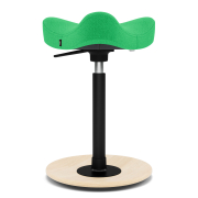 Krzesło ergonomiczne Move Compact zielone, naturalne drewno Varier