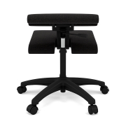 Krzesło ergonomiczne na kółkach Wing czarne, Re-wool 198 Varier