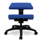 Krzesło ergonomiczne na kółkach Wing niebieskie, Divina 756 Varier