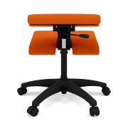 Krzesło ergonomiczne na kółkach Wing pomarańczowe, Divina 526 Varier