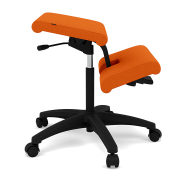 Krzesło ergonomiczne na kółkach Wing pomarańczowe, Divina 526 Varier