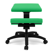 Krzesło ergonomiczne na kółkach Wing zielone, Vidar 0932 Varier