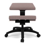 Krzesło ergonomiczne na kółkach Wing szaro-oliwkowe, Re-wool 648 Varier