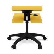 Krzesło ergonomiczne na kółkach Wing żółte, Revive 424 Varier