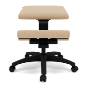 Krzesło ergonomiczne na kółkach Wing beżowe, Vidar 0323 Varier