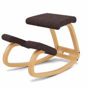 Krzesło ergonomiczne Variable ciemnobrązowe, jasnobrązowe drewno Varier